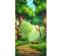 Umfarvt 5D Diamond Art Painting,Green Jungle Diamond Painting Kits for Adults,DIY Square Full Drill Canvas Embroidery Cross Stitch,Diamond Arts Crafts Painting Pictures for Home Wall Decor 30x70cm
