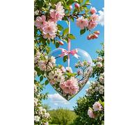 Umfarvt 5D Diamond Painting Kit Completo,Amore Pianta Cielo Diamond Painting per Adulti,DIY Square Diamond Art Strass Ricamo a Punto Croce Pittura Diamante per Decorazione Parete 80x170cm