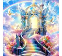 Umfarvt 5D Fairyland Palace Diamond Painting Kits for Adults Kids,DIY Square Full Drill diamond art painting kits,Canvas Embroidery Diamond Art Craft for Home Wall Decor 40x40cm