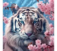 Umfarvt 5D Fiori animali Diamond Painting Kit Completo,diamond painting per Adulti,DIY Round Diamond Art Strass Ricamo a Punto Croce Pittura Diamante Decorazione per della Parete 90x90cm