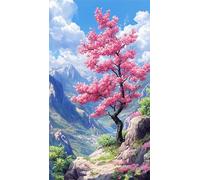 Umfarvt 5D Natura Montagne Diamond Painting Kits for Adults,Diamond Art Painting Kit Completo,DIY Square Pittura Di Diamanti Strass Ricamo A Punto Croce Art Craft per Decorazioni Casa +70x150cm