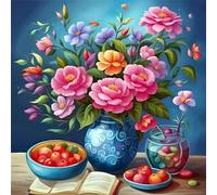 Umfarvt 5D Vaso di frutta Diamond Painting Kit Completo,diamond painting per Adulti,DIY Square Diamond Art Strass Ricamo a Punto Croce Pittura Diamante Decorazione per della Parete 70x70cm