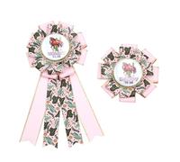 Umibow 2 spille da cowboy, con scritta "Mommy To Be and Daddy To Be", in latta Wild West, per baby shower, per rivelare il genere occidentale, rosetta per neo genitori in gravidanza, Banda stagnata