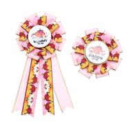 Umibow 2 spille in latta con scritta "Daddy and Mommy to Be", per Halloween e baby shower, per rivelare la mamma a forma di rosetta per i nuovi genitori, Zucca Autunno, taglia unica