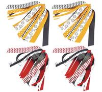 Umibow 4 accessori per capelli da pallavolo cheer, nastri elastici per coda di cavallo, accessori decorativi per capelli per cheerleader