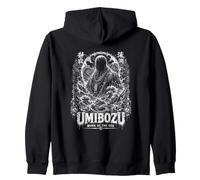 Umibozu Monaco del Mare Oceano Giapponese Yokai Felpa con Cappuccio