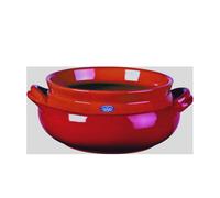 Umidera tonda in Terracotta Smaltata Ø20xh10 cm - lt 2,4 peso 1,5 kg No Piombo no Cadmio linea alfa Colore rosso rosso