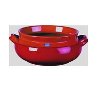 Umidera tonda in Terracotta Smaltata Ø22xh11 cm - lt 3,5 peso 1,8 kg No Piombo no Cadmio linea alfa Colore rosso rosso