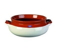 Umidiera tonda con coperchio Vulcania terracotta smaltata B1UR2