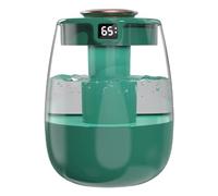 Umidificatore, 1L Umidificatori Doppio Spruzzo Silenzioso con Display Digitale e Ricaricabile USB, 2 Modalità Nebulizzazione con Luce Notturna per Camera da Letto, Ufficio, Casa, Comodino