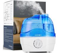 Umidificatore, 2,2 l, umidificatore per camera da letto con ugello girevole a 360°, 28 dB, silenzioso, spegnimento automatico e fino a 24 ore, facile da pulire, umidificatore per una stanza, cameretta