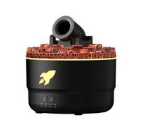 Umidificatore, 280 ML Umidificatori a Forma di Torretta con 2 Modalità di Nebbia e Luci LED Colorate, Diffusore di Oli Essenziali con Spegnimento Automatico Senza Acqua per Casa, Ufficio, Palestra