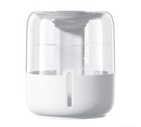 Umidificatore 6 8L Grande Capacità Alimentato USB Doppia Modalità di Spray con Display Digitale e Luce Notturna per Camera da Letto e Ufficio Uso (Bianco