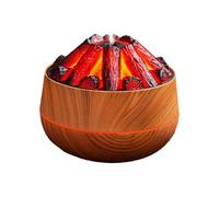 Umidificatore a diffusore di Fiamma, umidificatore con Luce di Fiamma | Umidificatore Silenzioso con Ricarica USB con a Fiamma - Umidificatore diffusore Luce di Fuoco Multifunzione