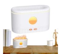 Umidificatore a fiamma - 20cl Fiamme Colorate Diffusore di Olio con Umidificatore ad Aria Integrata - Macchina per Profumata 7 Colori Cambianti per Casa Hotel Compleanno SPA