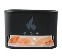 Umidificatore a fiamma compatto con creatore elettrico di nebbia fredda e luce notturna per migliorare l'aria in casa e negli spazi di lavoro