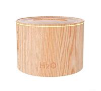 Umidificatore a fiamma sfumata da 160 ml, diffusore di oli essenziali con illuminazione colorata e spegnimento automatico per aromaterapia, relax in camera da letto (venature del legno)