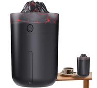 Umidificatore a fiamma vulcanica a forma di, 330 ml, diffusore a forma di, portatile, per camera da letto, di yoga, area di lavoro, casa, auto, familiari e amici