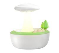 Umidificatore a forma di fungo da 300 ml, con telecomando e timer 6 ore, luce notturna a nuvola, umidificazione silenziosa per casa e ufficio, 15 x 12,8 x 17 cm
