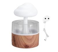 Umidificatore a Goccia D'acqua, 260ml Umidificatore a Goccia D'acqua per Funghi con 7 Colori Luci Notturne Diffusore per Aromaterapia Umidificatore Umidificatore (Spina