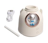 Umidificatore a nebulizzazione fredda alimentato tramite USB per camera da letto, funzionamento silenzioso con luce notturna e proiettore di stelle,