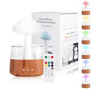 Umidificatore a nuvola di pioggia, diffusore di luce notturna a forma di nuvola, diffusore di luce notturna a forma di fungo, per camera da letto e scrivania