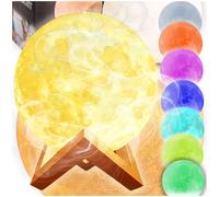 Umidificatore a vapore con lampada a forma di luna, diffusore e ionizzatore a 8