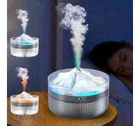 Umidificatore Ambiente, 2L Diffusore Oli Essenziali, Cool Mist Top-Fill Umidificatore Ambiente Bambini, Snow Mountain Aromaterapia Profumo Diffusori, Timer/Silenzioso/Spegnimento Automatico
