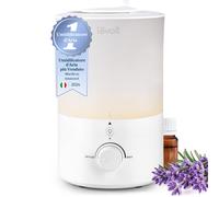 Umidificatore Ambiente Top Fill 3L/25H di Durata 28dB Silenzioso con Luce e