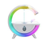 Umidificatore antigravità | Umidificatore per nuvole di pioggia | Umidificatore per pioggia a goccia d'acqua | Umidificatore goccia pioggia | Umidificatore d'aria nebbia fredda 800 ml con luce 7