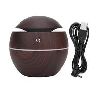 Umidificatore Aroma Diffusore, Ricaricabile USB, Design Sferico, Grano Legno Scuro, Aromatherapy, For Casa Ufficio, Adulti Genitori Studenti Professionisti