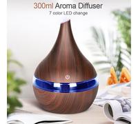 Umidificatore Aromaterapia da 300ml USB diffusore di olio essenziale in legno