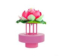 Umidificatore artificiale Rockery per nebulizzatore per caratteristiche dell'acqua, nebulizzatore silenzioso, decorazione per laghetto da giardino, 10 x 10 x 13 cm, nero (rosa B)