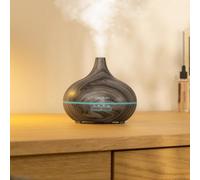 Cecotec Umidificatore ad ultrasuoni con diffusore di aromi Pure Aroma 300 Yin Grey. Serbatoio fino a 300 ml, 7 colori LED regolabili, timer 10 ore, ultra silenzioso, funzione di aromaterapia