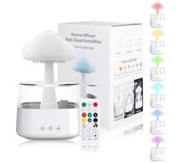 Umidificatore Cloud Rain, 450 ml Nuovo Umidificatore a Nuvola con Luci a LED in 7 Colori, Diffusore a Nano Nebbia e Umidificatore per Ufficio, Stanze