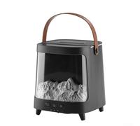 Umidificatore con diffusore per aromaterapia, telecomando e timer, capacità acqua 200 ml, spegnimento automatico per un ambiente sicuro e confortevole (nero)