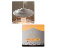Umidificatore con luce notturna Rain Cloud con suono di gocce d'acqua piovane e diffusore di oli essenziali con luce LED a 7 colori, C
