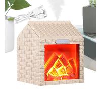 Umidificatore con Luce | Ricarica USB Silenzioso Fine Fiamma LED - Lampada da Notte per Oli Essenziali - per Casa Camera da Ufficio Tavolo Yoga Spa Lettura