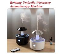 Umidificatore creativo per gocce d'acqua con ombrello con luce colorata Goccia di pioggia Aroma Diffusore di oli essenziali Umidificatore per aromaterapia