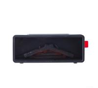 Umidificatore da 200 ml con 7 LED che cambiano colore e telecomando per aromaterapia, diffusore effetto camino, per camera da letto e ufficio (nero)