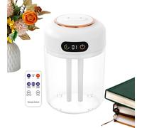 Umidificatore da scrivania | Umidificatore da scrivania con doppia dispersione e funzionamento silenzioso | Umidificatore da tavolo potente multifunzionale per camera da soggiorno