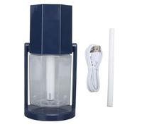 Umidificatore da scrivania USB, umidificatore portatile piccolo con testa oscillante e luce ambientale colorata, mini umidificatore alimentato tramite USB per auto, casa, camera da (Blu)