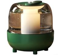 Umidificatore da tavolo con serbatoio d'acqua da 4 litri, forte uscita di nebbia per grandi spazi, funzionamento silenzioso, display digitale e funzione aromaterapia per il benessere (4 L verde)