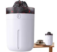 Umidificatore da tavolo personale USB - Umidificatore vulcanico a luce notturna vulcanica a sette colori per soggiorno, di yoga, area di lavoro, camera da letto