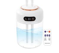 Umidificatore da tavolo | Umidificatore a doppia per scrivania - con ricarica USB e multifunzione per casa, camera da e studio di yoga