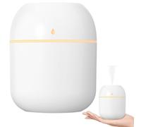 Umidificatore d'aria, 220 ml 2 modalità di nebbia silenzioso piccolo umidificatore portatile con luce per camera da letto, auto, desktop per ufficio