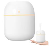 Umidificatore d'aria 220 ml 2 modalità di nebbia silenzioso piccolo umidificatore portatile con luce per la camera da letto auto