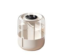 Umidificatore d'aria 5L per camera da letto, 10-20H durevole umidificatore camera da letto, 3 modalità di nebbia regolabili,23dB silenzioso,interno umidificatore con luce LED (Beige)