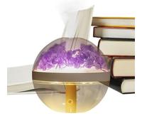 Umidificatore d'aria da viaggio Umidificatore Rilevabile Diffusore Everlasting Flower Dipper con un paesaggio di microl di luce notturna atmosferica | 270 ml, ricaricabile tramite USB con pulizia d