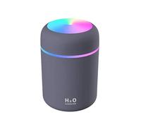 Umidificatore d'aria portatile grigio con luce colorata rgb